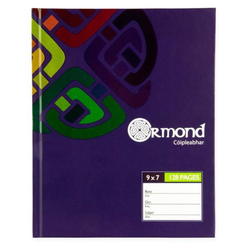Ormond 9x7 Hardcover Exercise Book - 128 Pages - Purple-Exercise Books-Ormond|Stationery Superstore UK