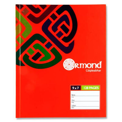 Ormond 9x7 Hardcover Exercise Book - 128 Pages - Red-Exercise Books-Ormond|Stationery Superstore UK