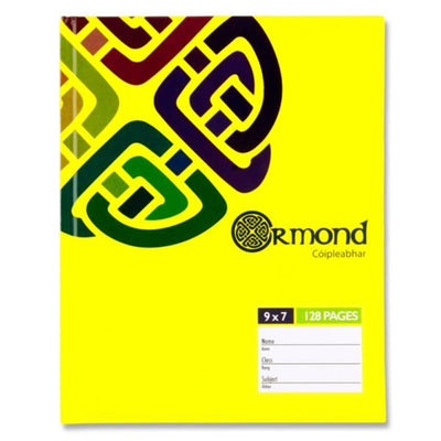 ormond-9x7-hardcover-exercise-book-128-pages-yellow|Stationerysuperstore.uk
