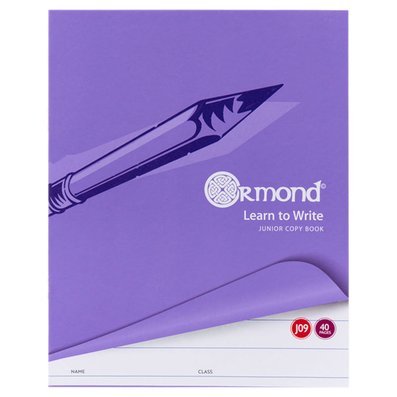Ormond J09 Junior Copy Book - 15mm Wide Ruling - 40 Pages-Exercise Books ,Copy Books-Ormond|Stationery Superstore UK