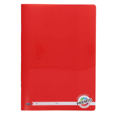 Premto A4 Durable Cover Manuscript Book - 160 Pages - Ketchup Red-Manuscript Books-Premto|Stationery Superstore UK