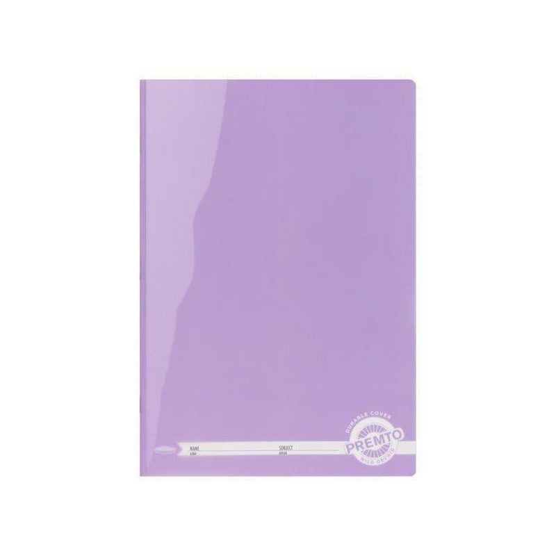 Premto Pastel A4 Durable Cover Manuscript Book - 120 Pages - Wild Orchid Purple