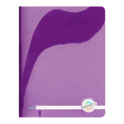 Premto 9x7 Durable Cover Exercise Book - 128 Pages -Grape Juice-Exercise Books-Premto|Stationery Superstore UK