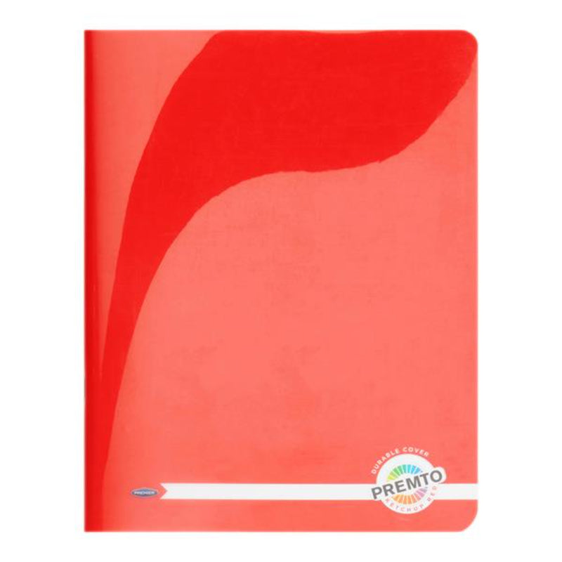 Premto 9x7 Durable Cover Exercise Book - 128 Pages -Ketchup Red-Exercise Books-Premto|Stationery Superstore UK