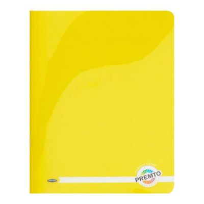 Premto 9x7 Durable Cover Exercise Book - 128 Pages -Sunshine Yellow-Exercise Books-Premto|Stationery Superstore UK