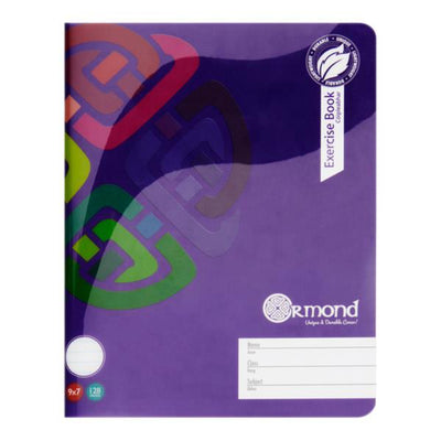 Ormond 9x7 Durable Cover Exercise Book - 128 Pages - Purple-Exercise Books-Ormond|Stationery Superstore UK