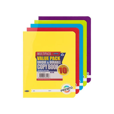 Premto Multipack | No.11 Durable Cover Copy Book - 120 Pages - Pack of 10