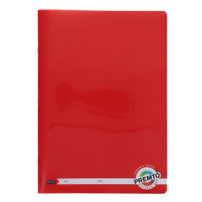 Premto A4 Durable Cover Manuscript Book S1 - 120 Pages - Ketchup Red-Manuscript Books-Premto|Stationery Superstore UK