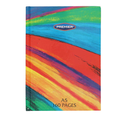 premier-a5-hardcover-notebook-160-pages-rainbow|Stationery Superstore UK