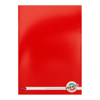 Premto A5 Notebook - 80 Pages - Ketchup Red-A5 Notebooks-Premto|Stationery Superstore UK