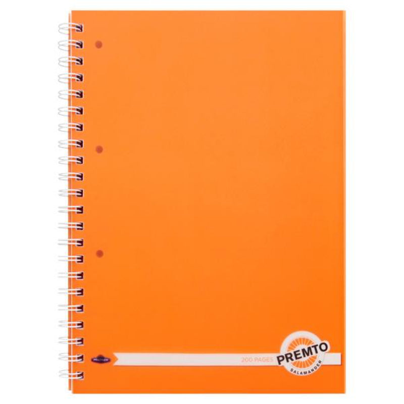 Premto A4 Wiro Notebook - 200 Pages - Neon - Salamander-A4 Notebooks-Premto|Stationery Superstore UK