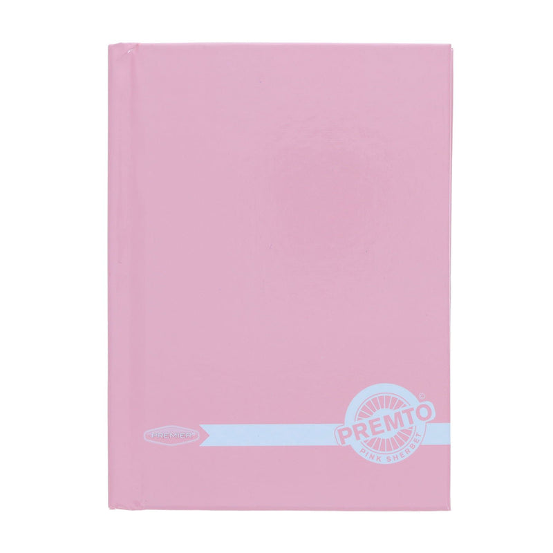 Premto Pastel A6 Hardcover Notebook - 160 Pages - Pastel - Pink Sherbet-A6 Notebooks-Premto|Stationery Superstore UK