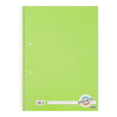 Premto A4 Spiral Notebook - 320 Pages - Caterpillar Green-A4 Notebooks-Premto|Stationery Superstore UK