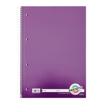 Premto A4 Spiral Notebook - 320 Pages - Grape Juice Purple-A4 Notebooks-Premto|Stationery Superstore UK