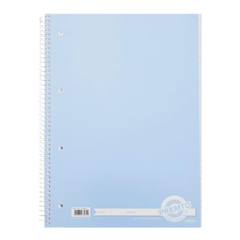 premto-pastel-a4-spiral-notebook-320-pages-cornflower-blue|Stationerysuperstore.uk