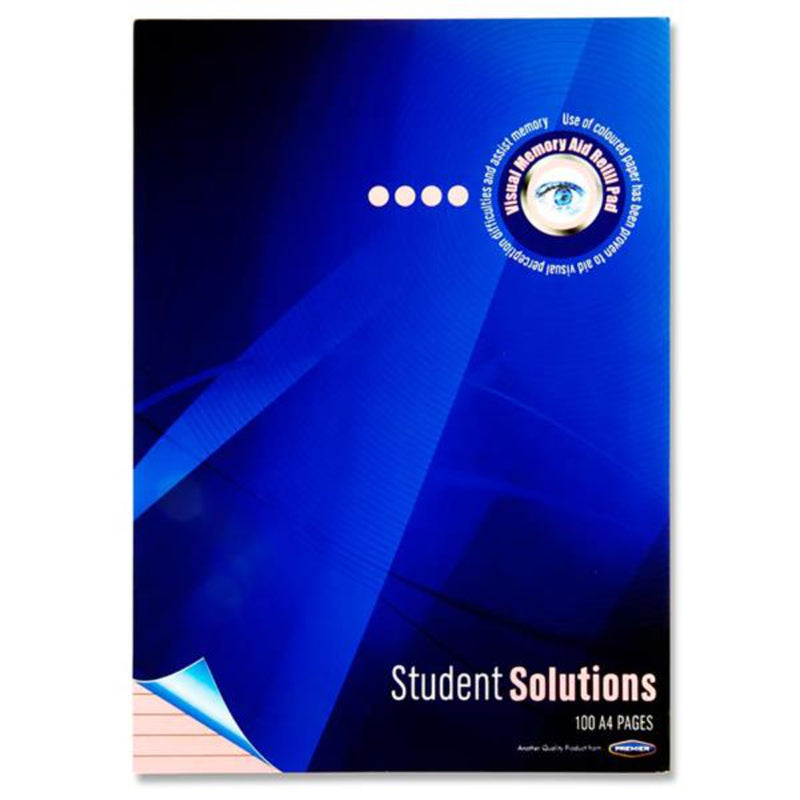 Student Solutions A4 Visual Memory Aid Refill Pad - 100 Pages - Pink