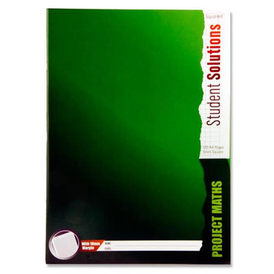 Student Solutions A4 5mm Squared Paper Project Maths Softcover Copy Book - 120 Pages-Subject & Project Books-Student Solutions|Stationery Superstore UK