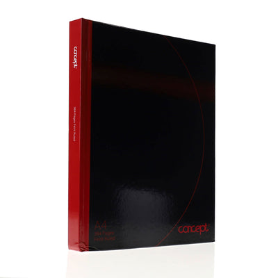 Premier A4 Hardcover Notebook - 80gsm - Red & Black - 384 Pages-A4 Notebooks-Premier|Stationery Superstore UK