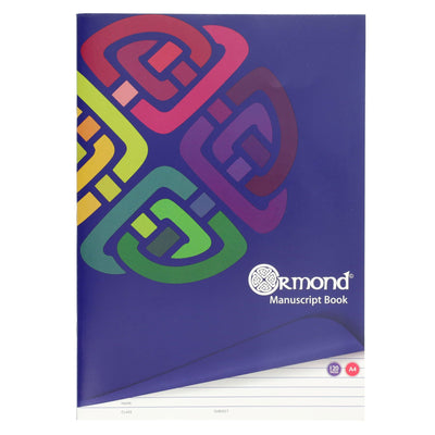 Ormond A4 Soft Cover Manuscript Book - Margin Ruled - 120 Pages-Manuscript Books-Ormond|Stationery Superstore UK