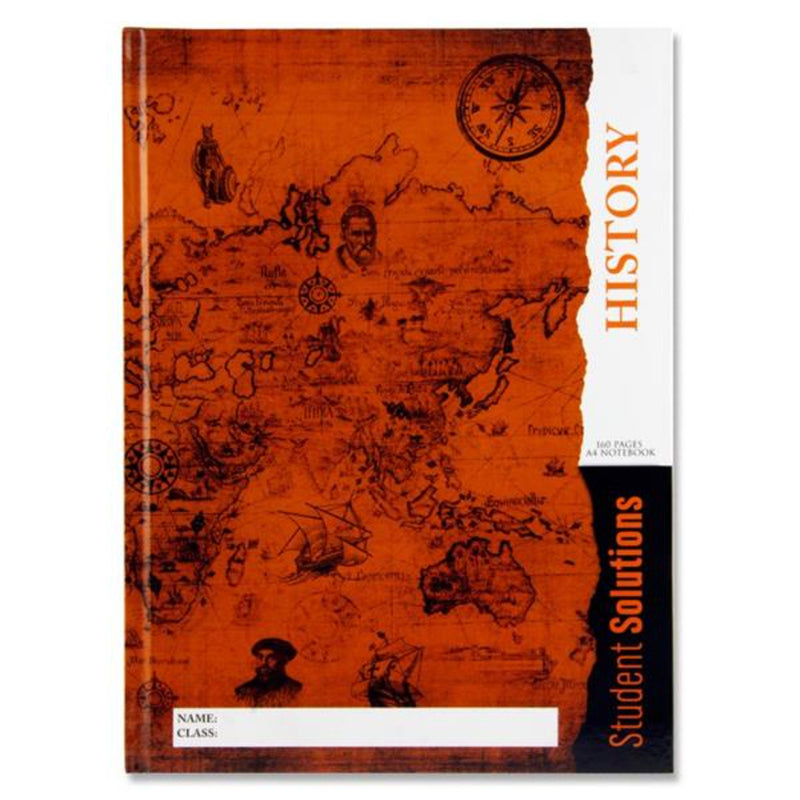 student-solutions-a4-hardcover-subject-notebook-160-pages-history|Stationerysuperstore.uk