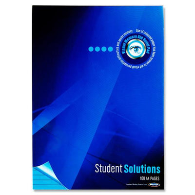 Student Solutions A4 Visual Memory Aid Refill Pad - 100 Pages - Turquoise-Tinted Notebooks & Refills-Student Solutions|Stationery Superstore UK