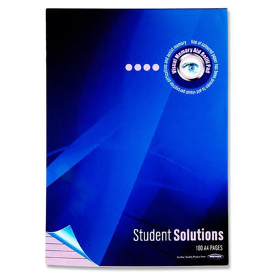 Student Solutions A4 Visual Memory Aid Refill Pad - 100 Pages - Lilac-Tinted Notebooks & Refills-Student Solutions|Stationery Superstore UK