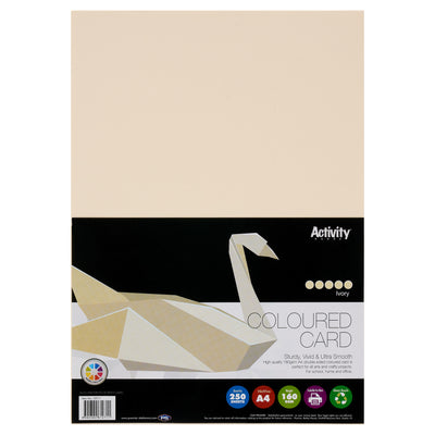 Premier A4 Activity Card - 160gsm - Ivory - 250 Sheets-Craft Paper & Card-Premier|Stationery Superstore UK