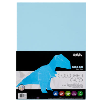 premier-activity-a4-card-160-gsm-baby-blue-50-sheets|Stationery Superstore UK