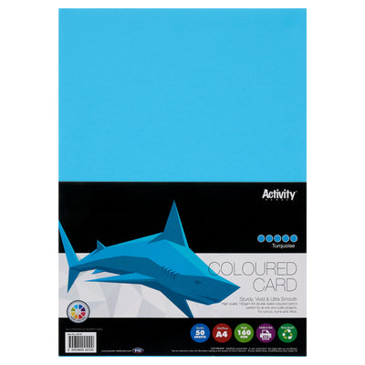 premier-activity-a4-card-160-gsm-turquoise-50-sheets|Stationery Superstore UK