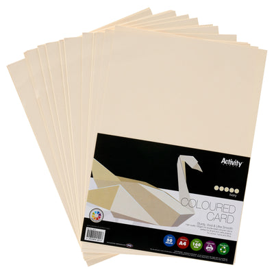Premier Activity A4 Card - 160 gsm - Ivory - 50 Sheets