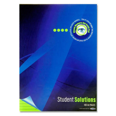 Student Solutions A4 Visual Memory Aid Refill Pad - 100 Pages - Parrot Green-Tinted Notebooks & Refills-Student Solutions|Stationery Superstore UK