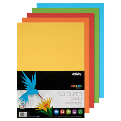 Premier Activity A4 Card - 160 gsm - Rainbow - 250 Sheets