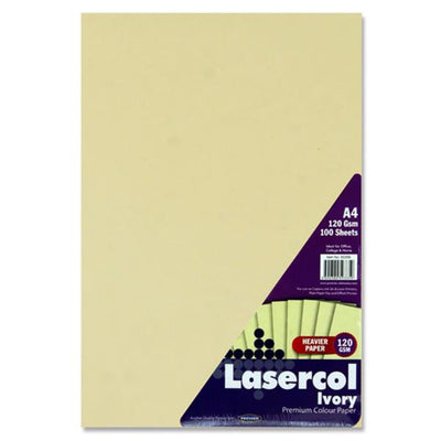lasercol-a4-activity-paper-120gsm-ivory-100-sheets|Stationerysuperstore.uk