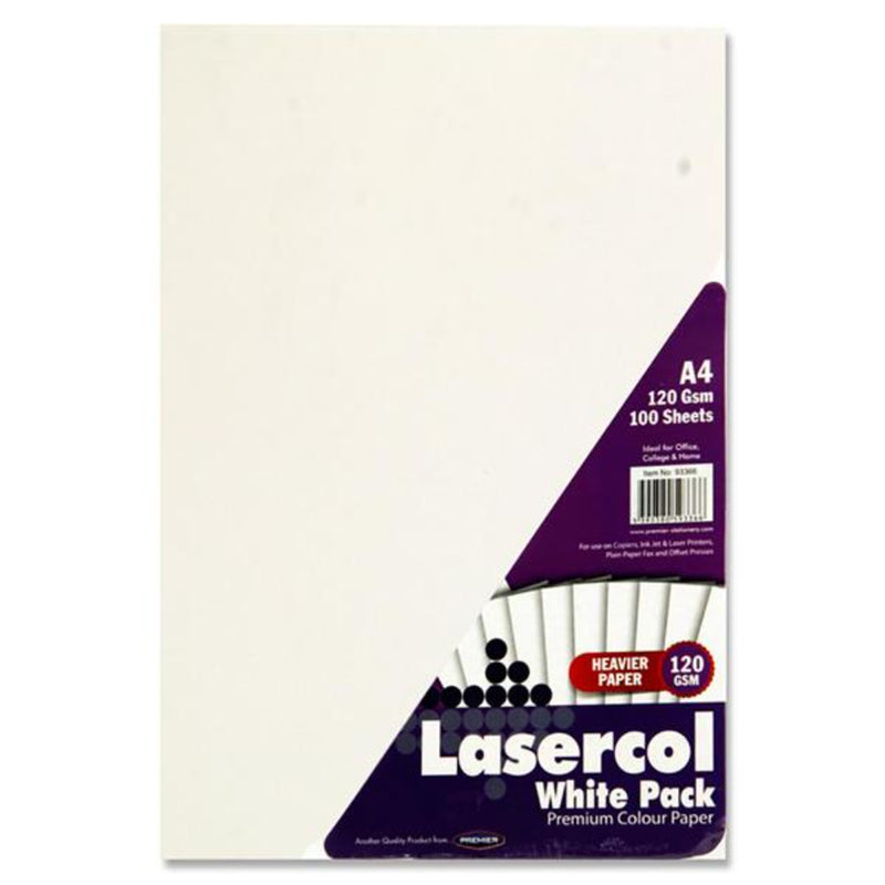 Lasercol A4 Activity Paper - 120gsm - White - 100 Sheets-Craft Paper & Card-Lasercol|Stationery Superstore UK