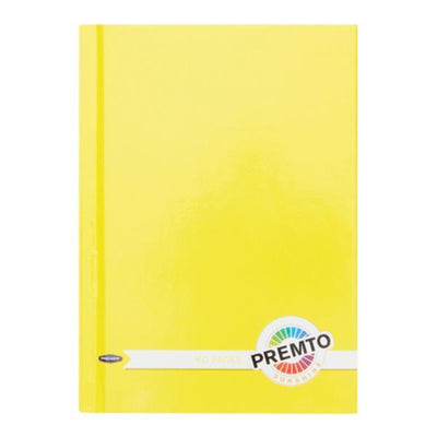 Premto A6 Hardcover Notebook - 160 Pages - Sunshine Yellow-A6 Notebooks-Premto|Stationery Superstore UK