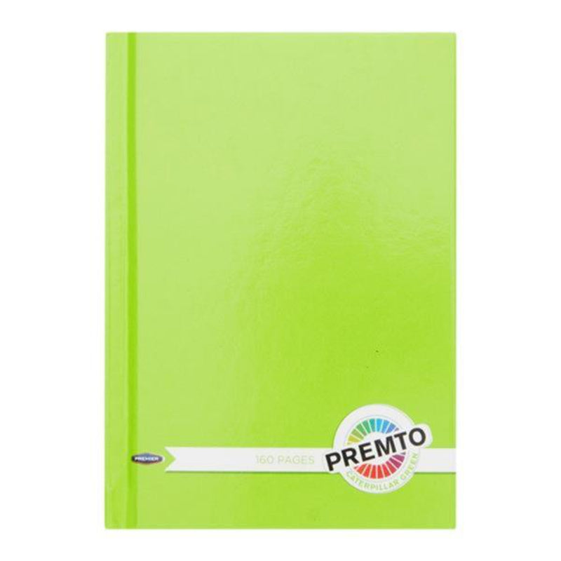 Premto A6 Hardcover Notebook - 160 Pages - Caterpillar Green-A6 Notebooks-Premto|Stationery Superstore UK