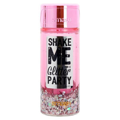 Smash 375ml Leak Proof Cascade Glitter Bottle - Dual Wall Insulation - Pink-Water Bottles-Smash|Stationery Superstore UK