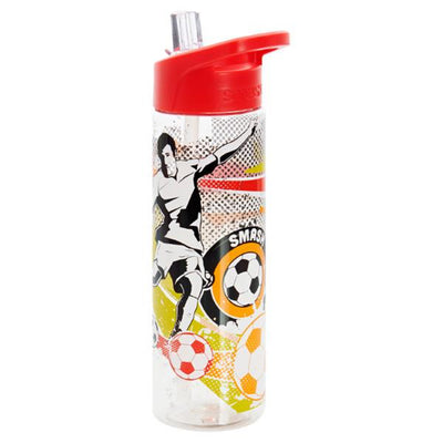 smash-700ml-tritan-sports-bottle-football-with-red-top-1|Stationery Superstore UK