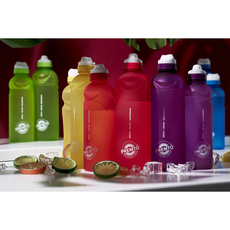 Premto 500ml Stealth Soft Touch Bottle - Grape Juice Purple-Water Bottles-Premto|Stationery Superstore UK