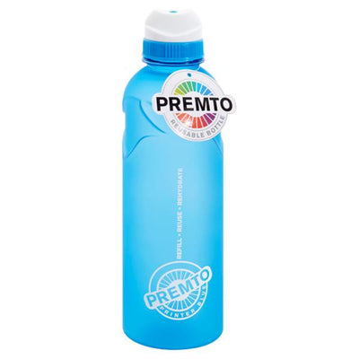 Premto 500ml Stealth Soft Touch Bottle - Printer Blue-Water Bottles-Premto|Stationery Superstore UK