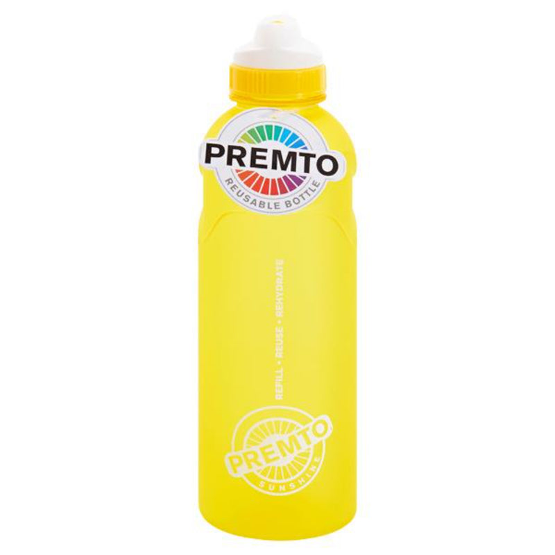 Premto 500ml Stealth Soft Touch Bottle - Sunshine Yellow-Water Bottles-Premto|Stationery Superstore UK
