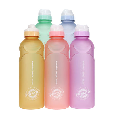 Premto 500ml Stealth Soft Touch Bottle - Pastel - Mint Magic-Water Bottles-Premto|Stationery Superstore UK