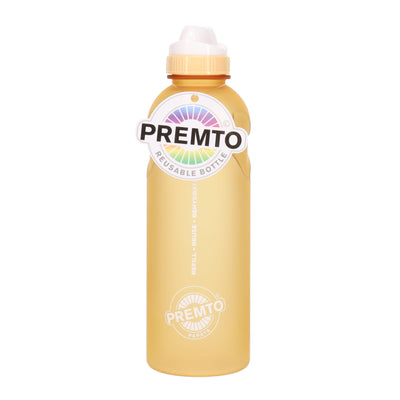 Premto 500ml Stealth Soft Touch Bottle - Pastel - Papaya-Water Bottles-Premto|Stationery Superstore UK