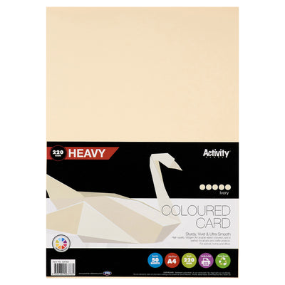 premier-a4-heavy-card-220gsm-ivory-50-sheets|Stationery Superstore UK