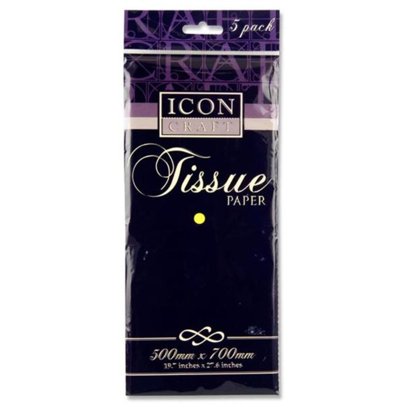 Icon Tissue Paper - 500mm x 700mm - Cream - Pack of 5-Tissue Paper-Icon|Stationery Superstore UK
