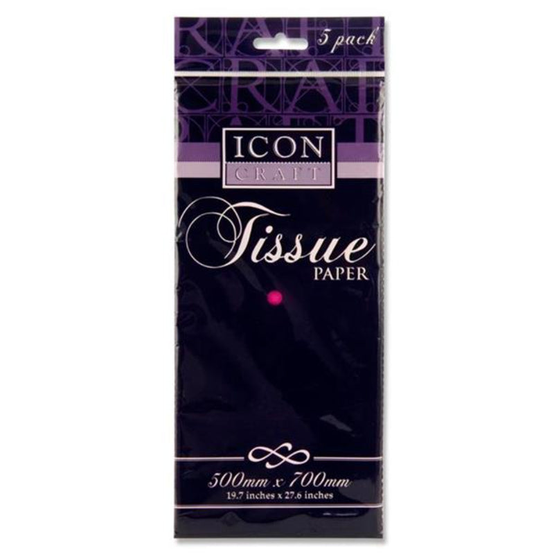 Icon Tissue Paper - 500mm x 700mm - Fuchsia - Pack of 5
