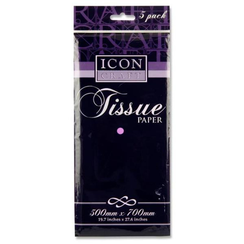 Icon Tissue Paper - 500mm x 700mm - Lilac - Pack of 5-Tissue Paper-Icon|Stationery Superstore UK