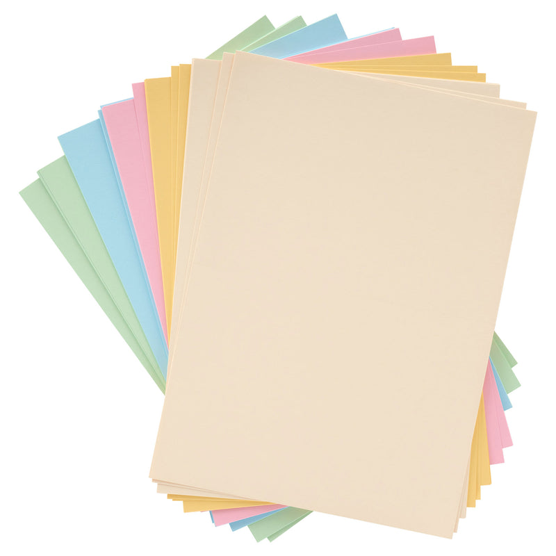 Premier Activity A4 Card - 160 gsm - Pastel Rainbow - 50 Sheets-Craft Paper & Card-Premier|Stationery Superstore UK