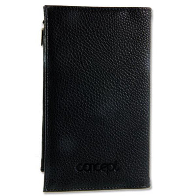 concept-96-x-166mm-leather-journal-with-zip-pocket-192-pages|Stationery Superstore UK