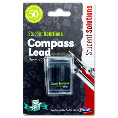 Student Solutions Compass Lead - Black - Pack of 50-Compasses-Student Solutions|Stationery Superstore UK